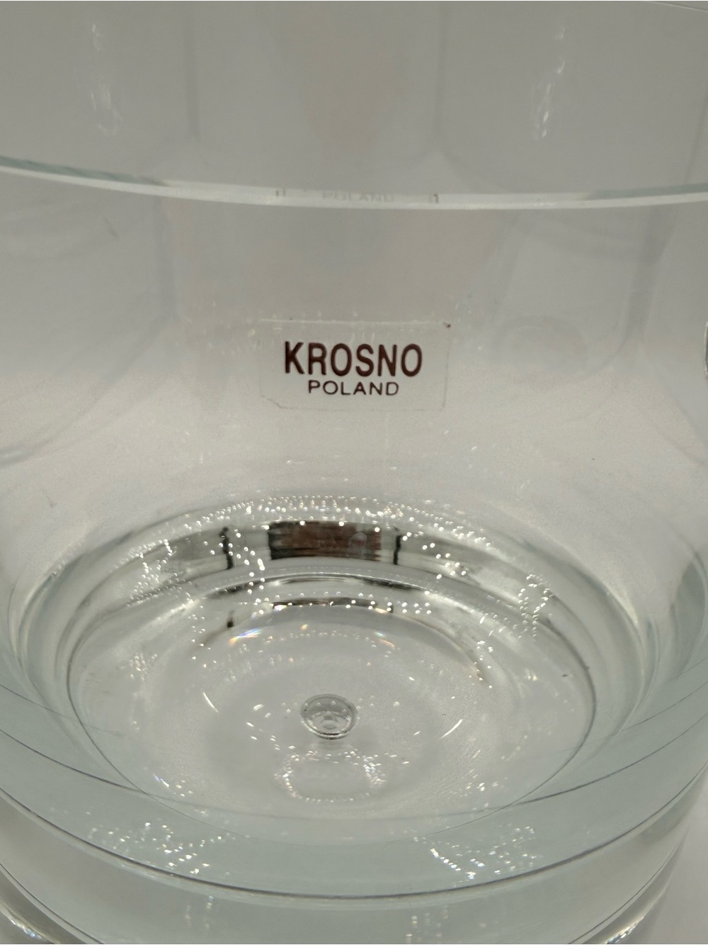Krosno Glass Ice Bucket with Loop Handles - Picture 3 of 4